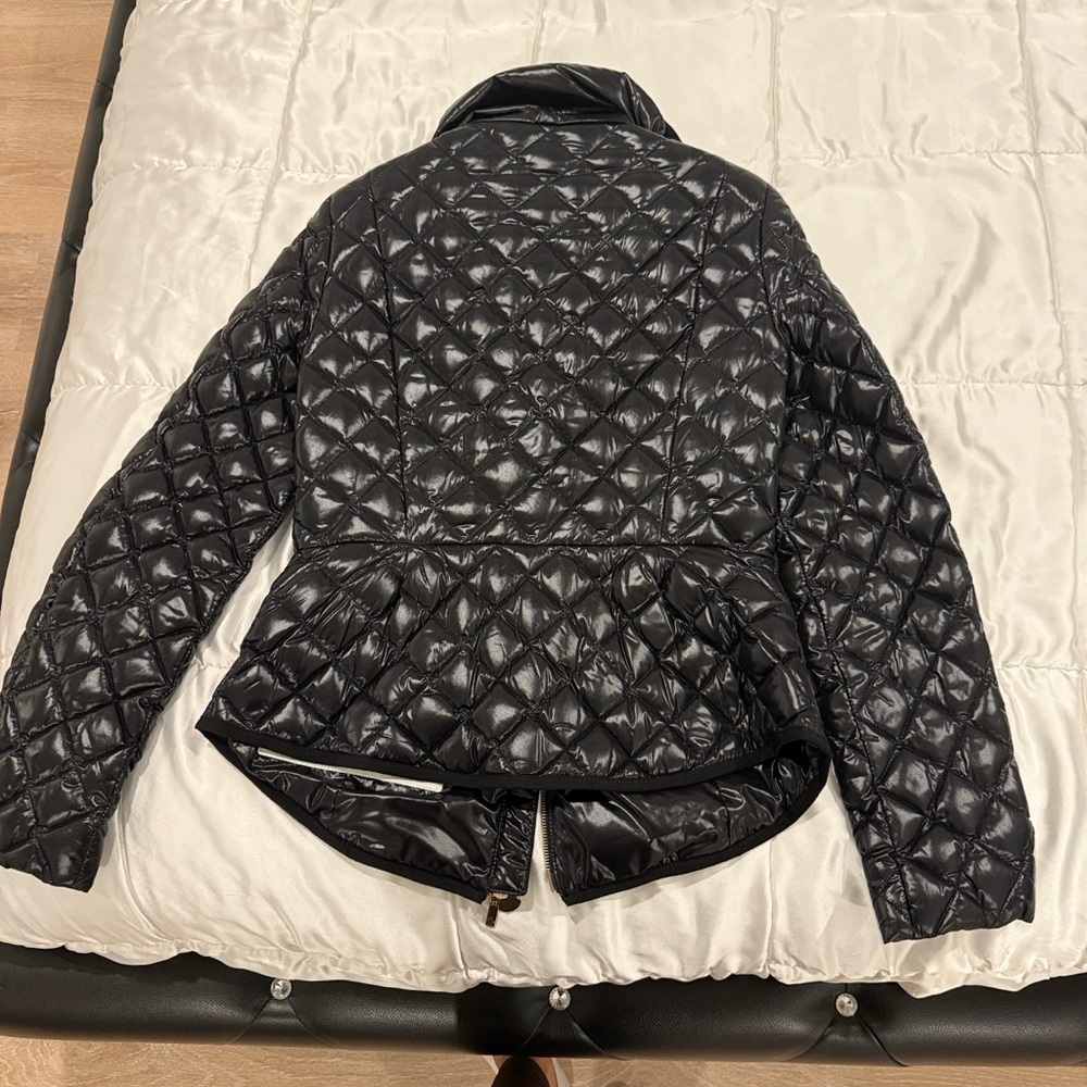 Moncler Shiny Black Women's Puffer Jacket - Picture 8 of 9